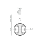 Aromas Pepo Brass Interior Pendants 2700K Brass 15W - ARO.PEPO BRASS/P