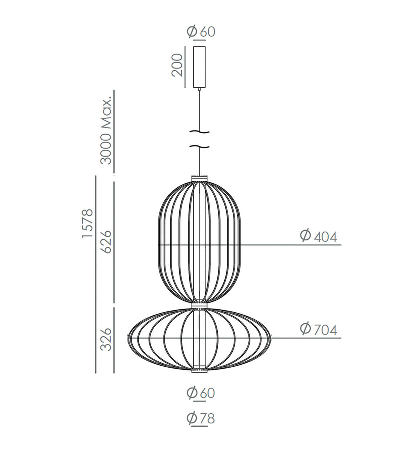 Aromas Pepo Brass Interior Pendants 2700K Brass 15W - ARO.PEPO BRASS/P