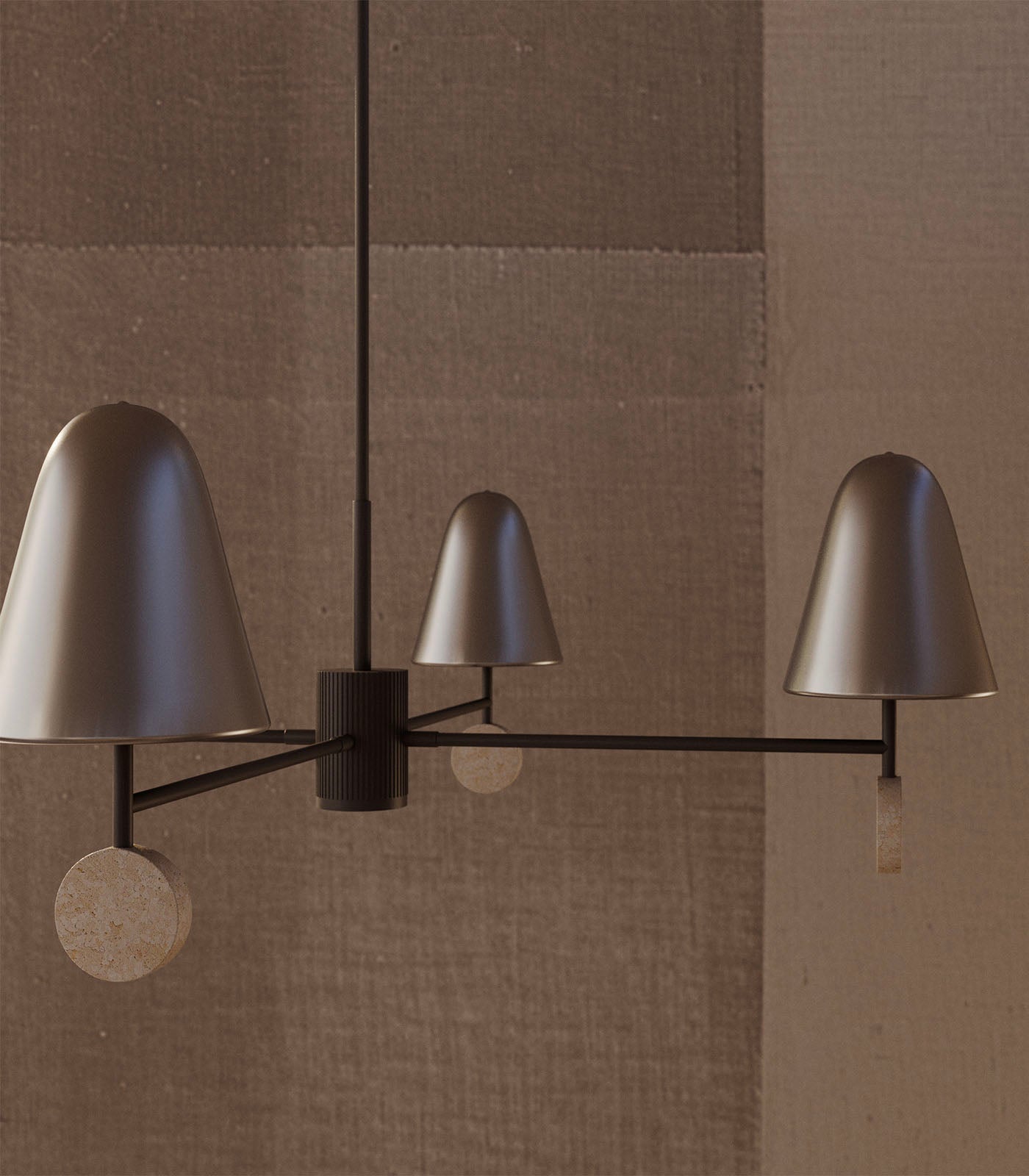 Aromas Stor 4lt Interior Pendants 2700K Brown/ Black/ Travertine/ White/ Green 9W- ARO.STOR 4/P