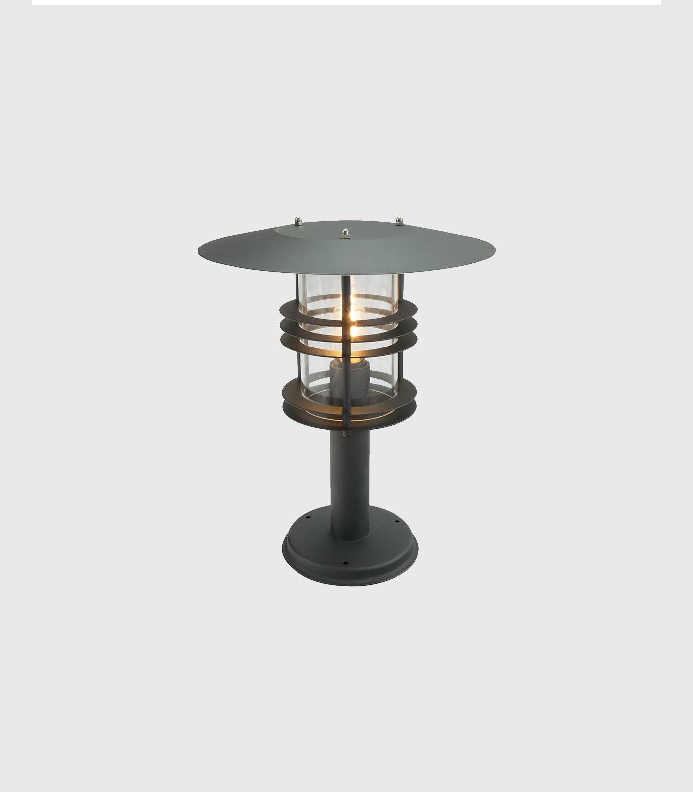 Norlys Stockholm Pillar LED Flood Light Black/ Galvanized Steel IP54 - NLYS.284, NLYS.287, NLYS.285