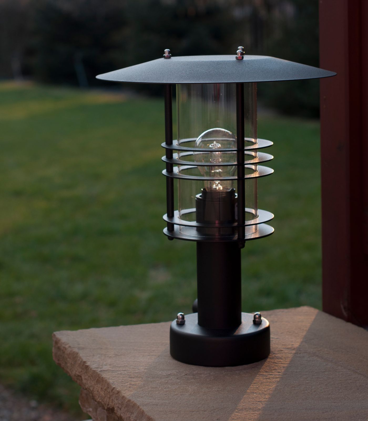 Norlys Stockholm Pillar LED Flood Light Black/ Galvanized Steel IP54 - NLYS.284, NLYS.287, NLYS.285