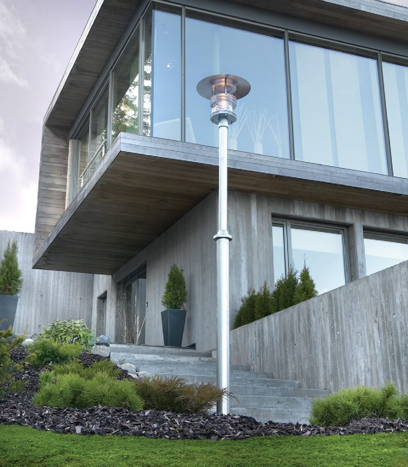 Norlys Stockholm Pole LED Flood Light Black / Galvanized Steel IP54 - NLYS.281, NLYS.283 - Norlys