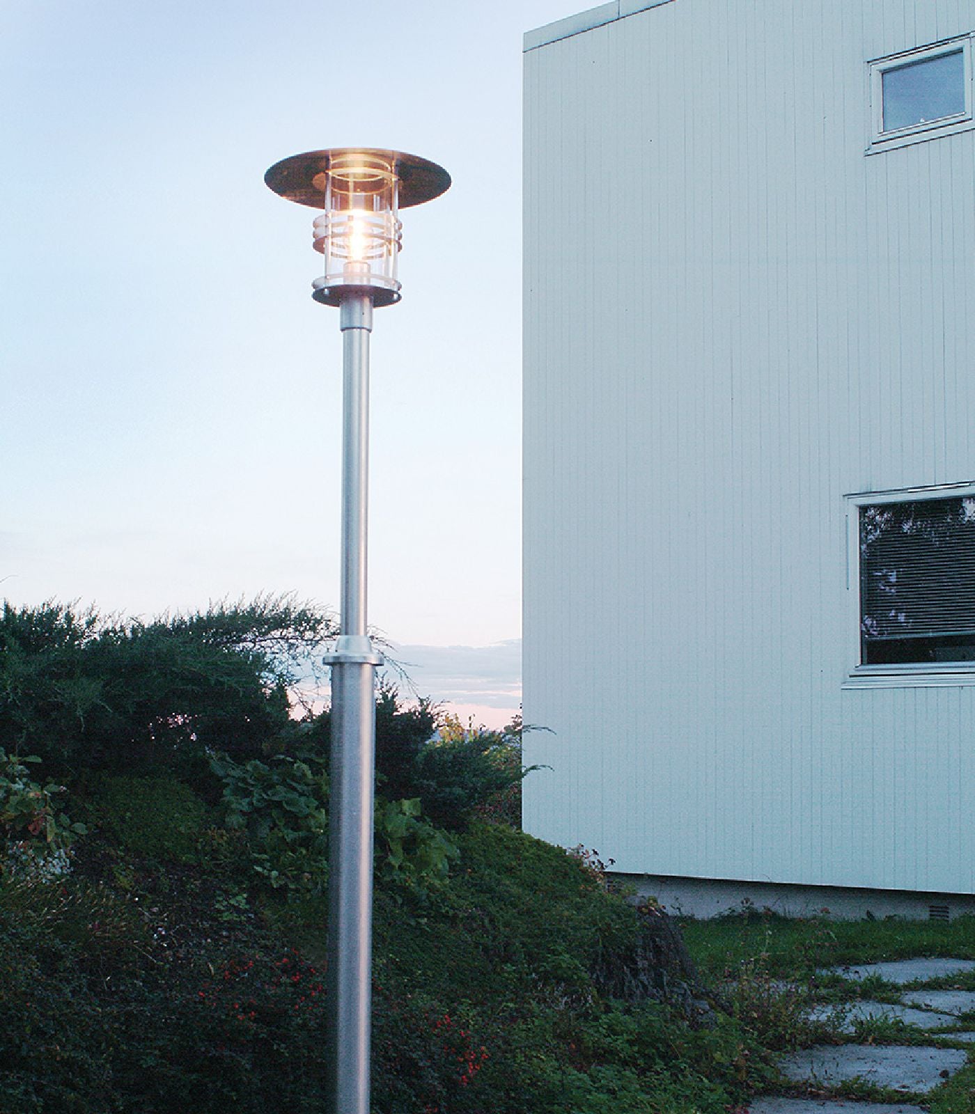 Norlys Stockholm Pole LED Flood Light Black / Galvanized Steel IP54 - NLYS.281, NLYS.283 - Norlys