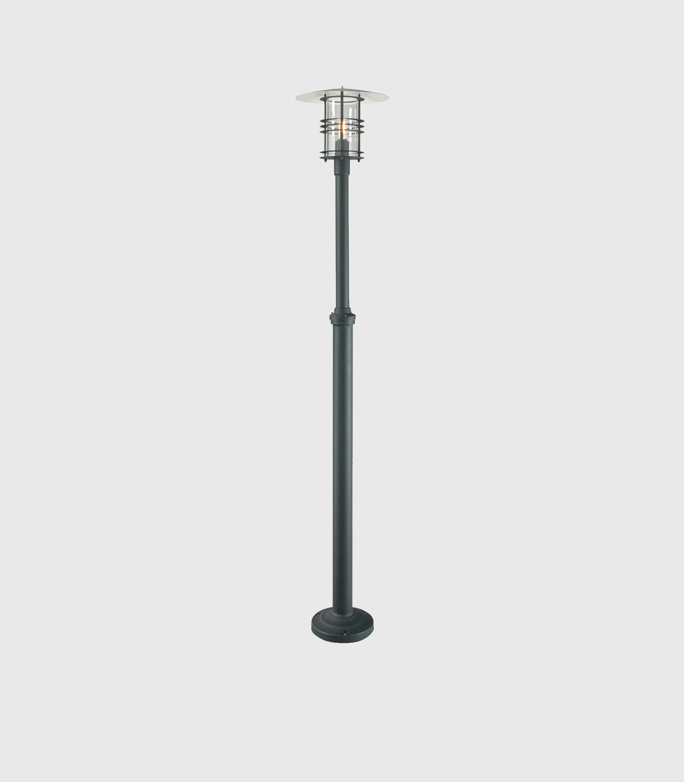 Norlys Stockholm Pole LED Flood Light Black / Galvanized Steel IP54 - NLYS.281, NLYS.283 -  Norlys