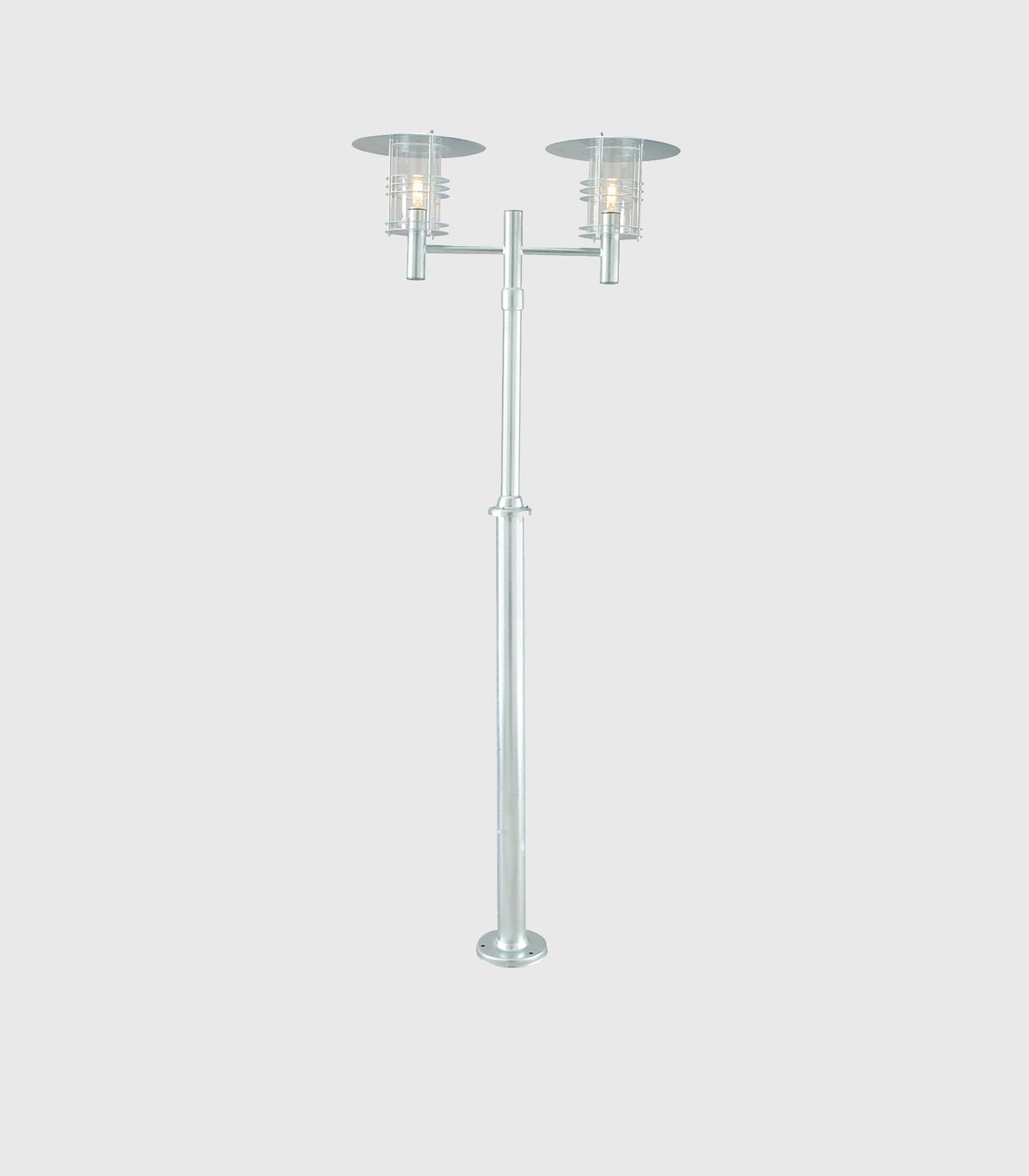 Norlys Stockholm Pole LED Flood Light Black / Galvanized Steel IP54 - NLYS.281, NLYS.283 - Norlys