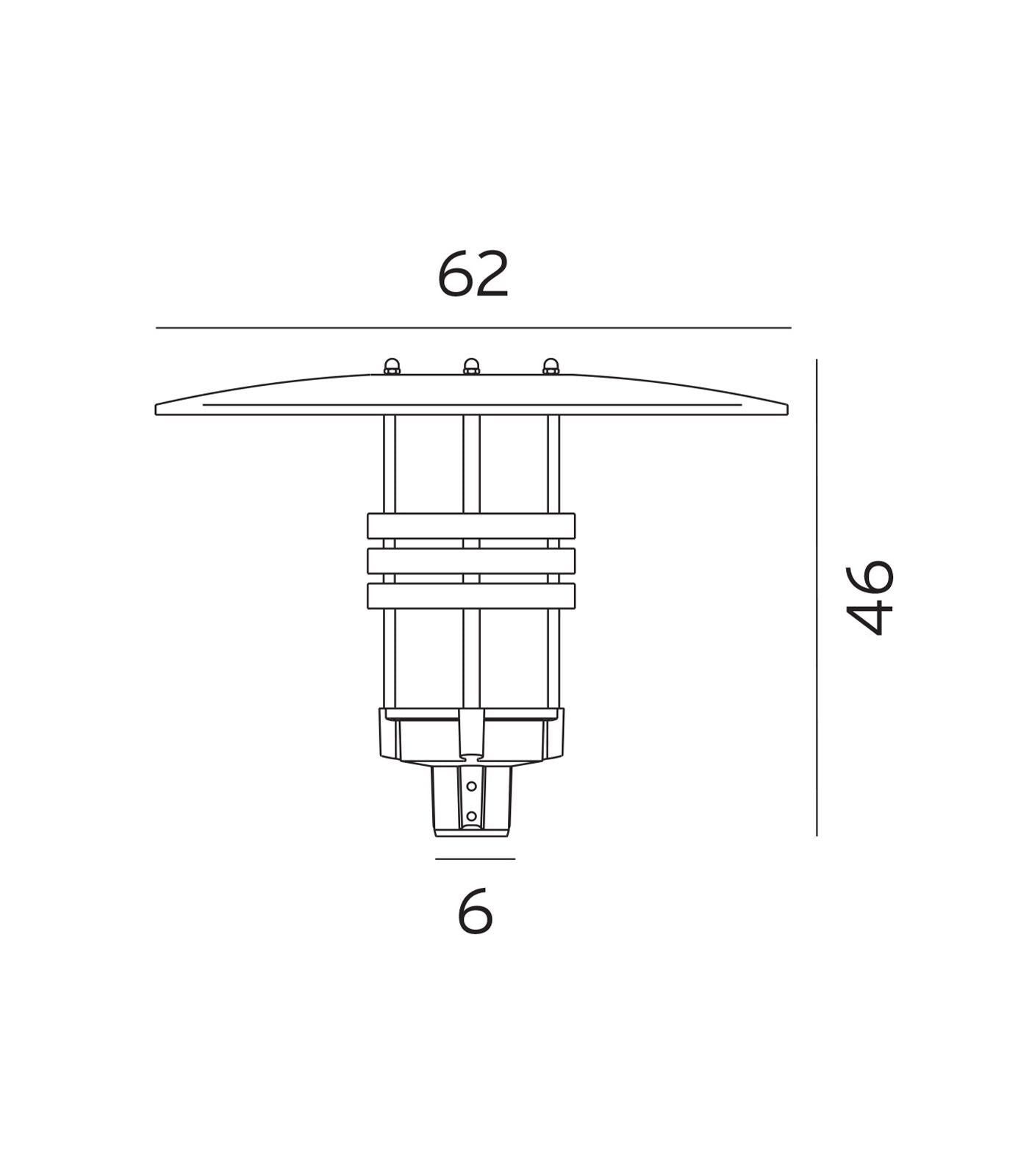 Norlys Visby Pole LED Flood Light Aluminium/ Graphite 27W 3000K IP65 - NLYS.577AL, NLYS.577GR (Pole Not Included)