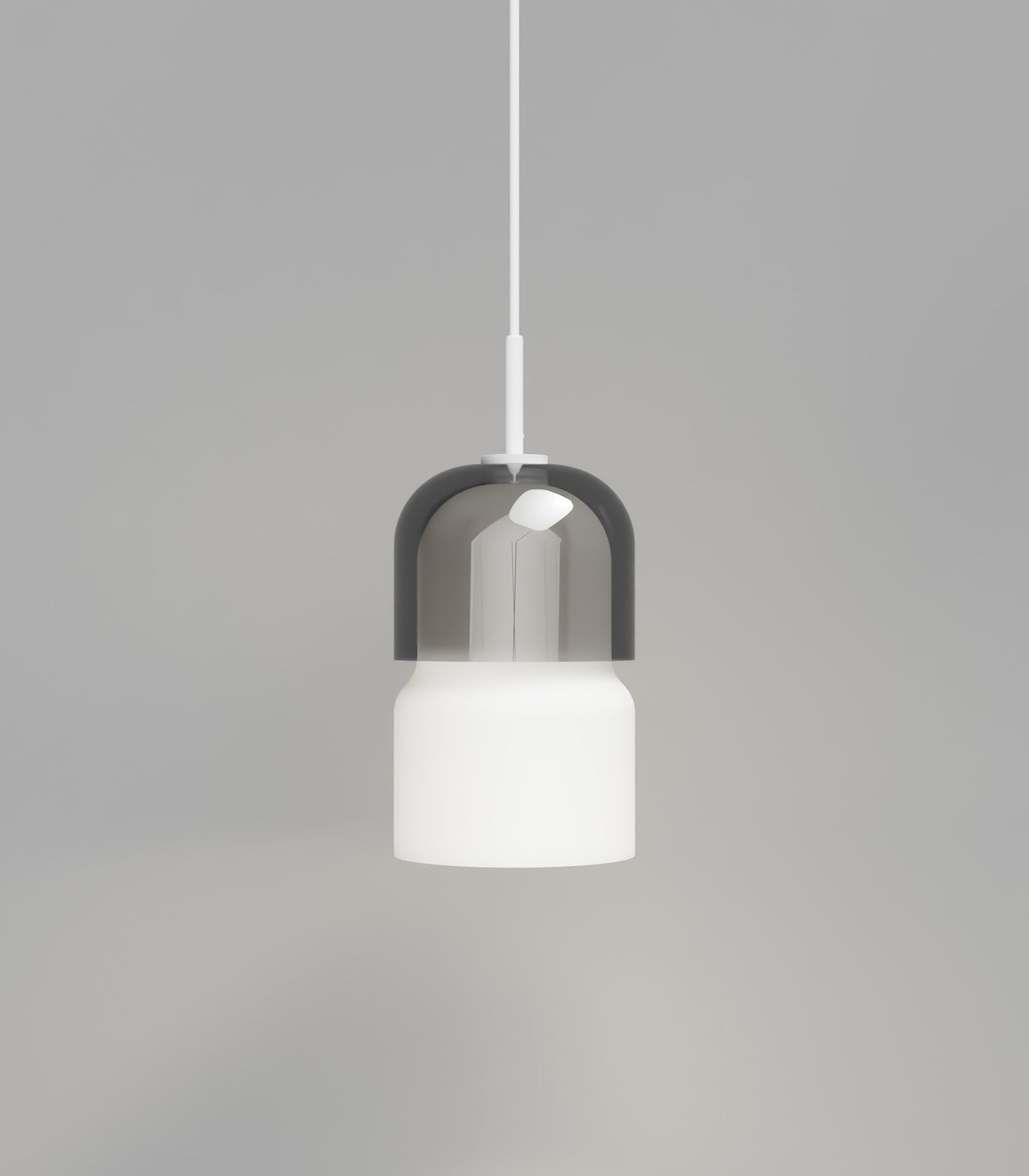 Lighting Republic Stak Interior Pendant Clear/ Smoked/ White - LR.i02.65.T. + LR.i02.65.B. + LR.i02.65.WH.SSP