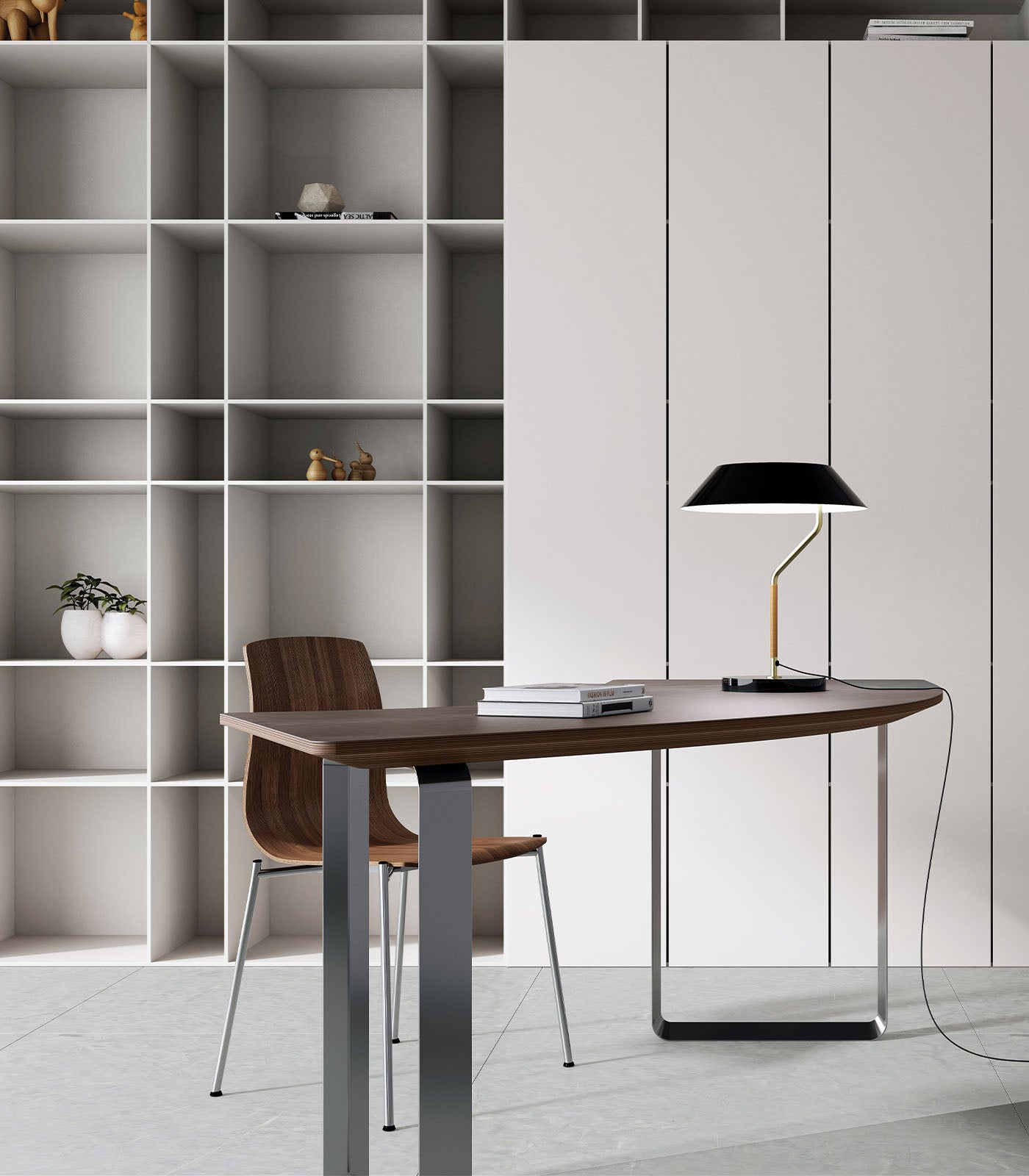 Aromas Aider Table Lamp Matte Brass/ Satin Nickel - ARO.S1287/NIQ, ARO.S1287/ORO