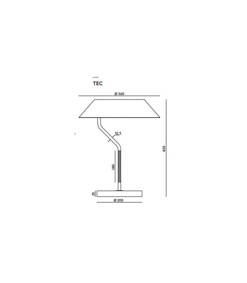 Aromas Aider Table Lamp Matte Brass/ Satin Nickel 9W - ARO.S1287/NIQ, ARO.S1287/ORO