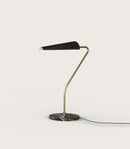 Aromas Bion Aged Gold/ Matte Black Table Lamp 2700K Matte Black/ Matte White Shade 5W - ARO.S1306