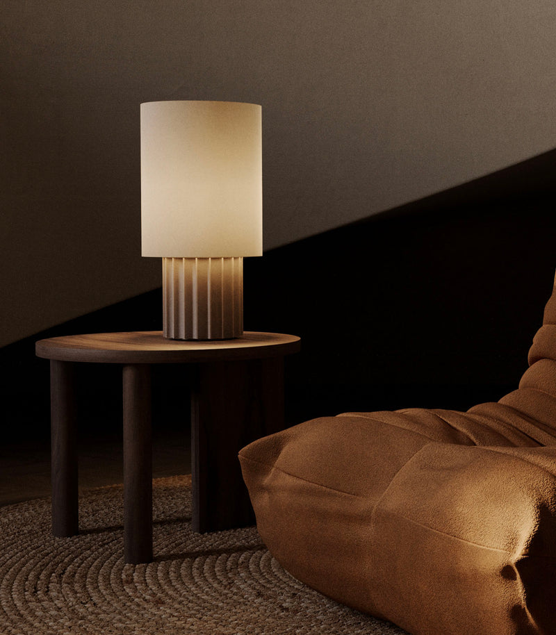 Aromas Dena Table Lamp Taupe/ Tile- ARO.DENA/T