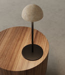 Aromas Dussa Table Lamp 2700K Matte Black/ Travertine/ Matte Brass/ White 9W - ARO.S1307