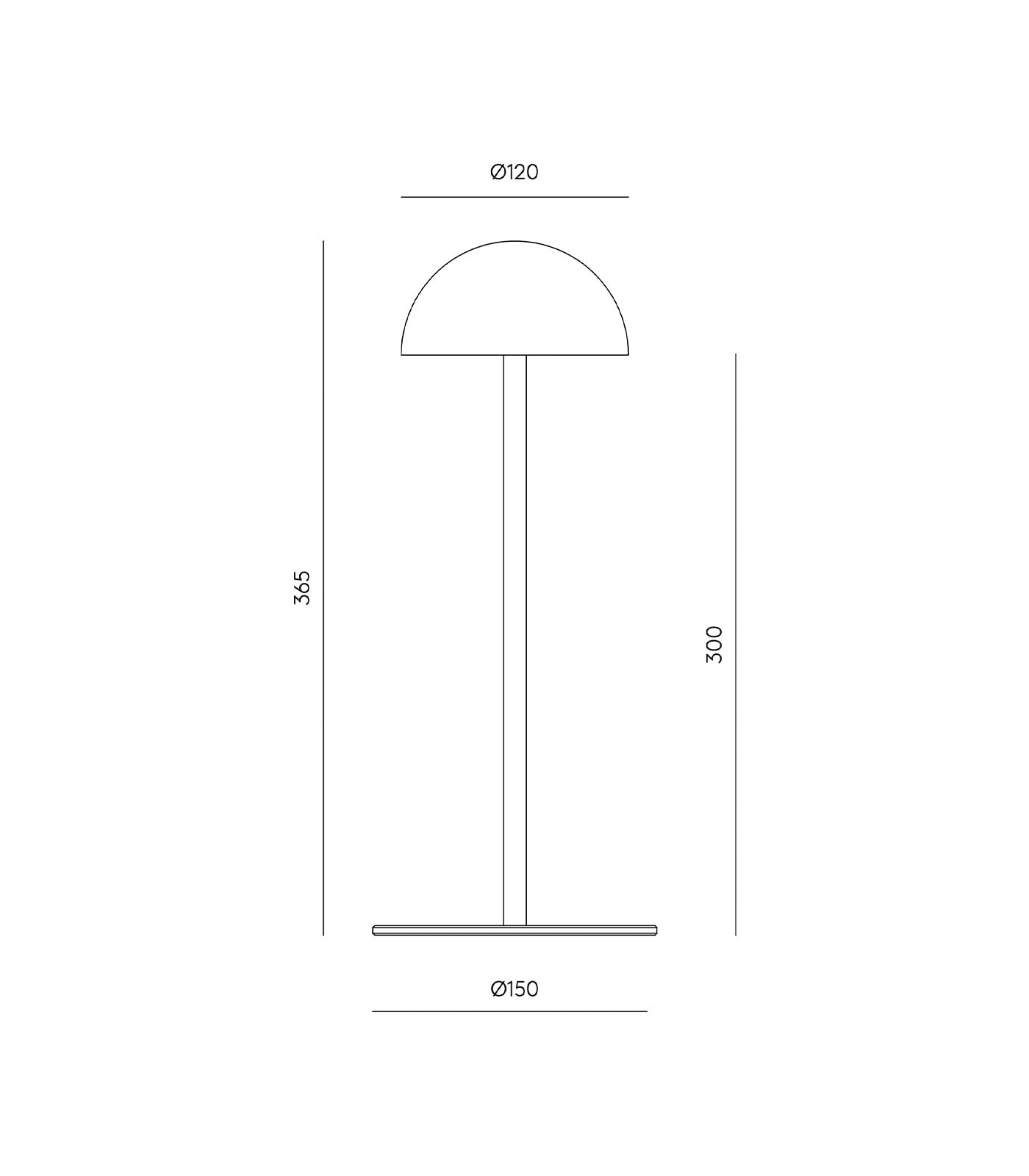 Aromas Dussa Table Lamp 2700K Matte Black/ Travertine/ Matte Brass/ White 9W - ARO.S1307