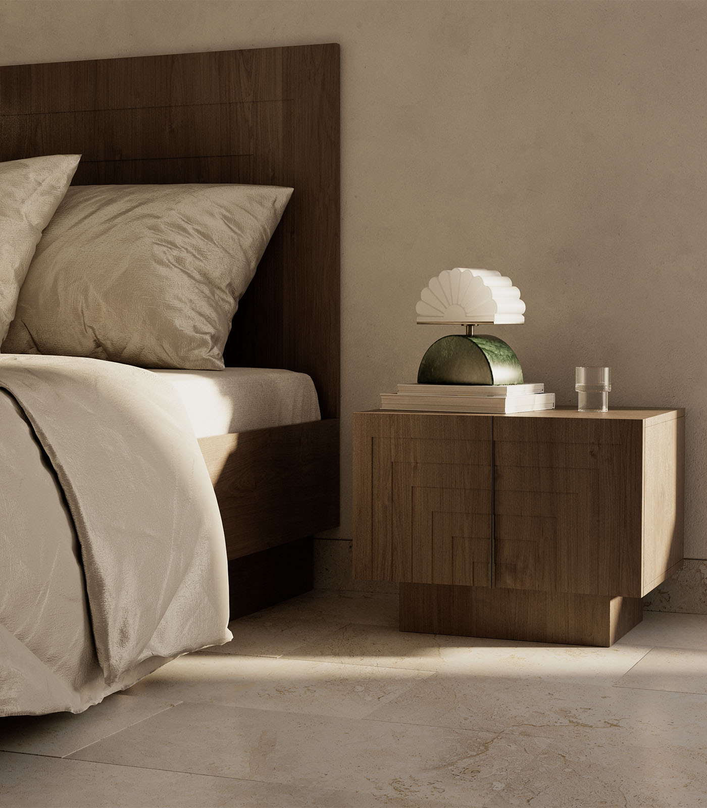 Aromas Gina Table Lamp 2700K Aged Gold/ Matte Black/ Green- ARO.GINA/T