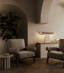 Aromas Hold Table Lamp 2700K Matte Black/Black / Aged Gold/White- ARO.S1326