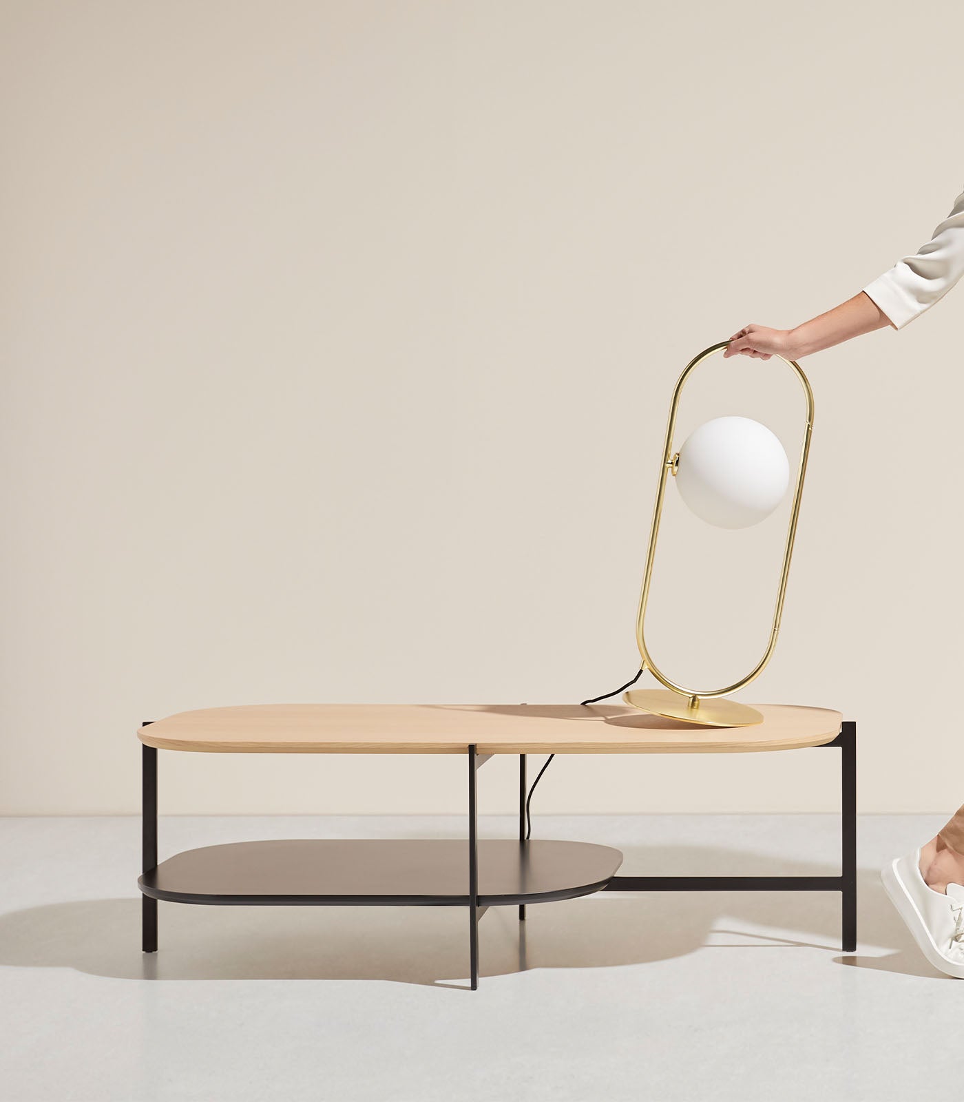 Aromas Abbacus Table Lamp Matte Black/ Matte Brass 5W - ARO.S1258/NEG, ARO.S1258/ORO