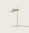 Aromas Cohen Gold Table Lamp Matte Brass/ White - ARO.S1196/BCO