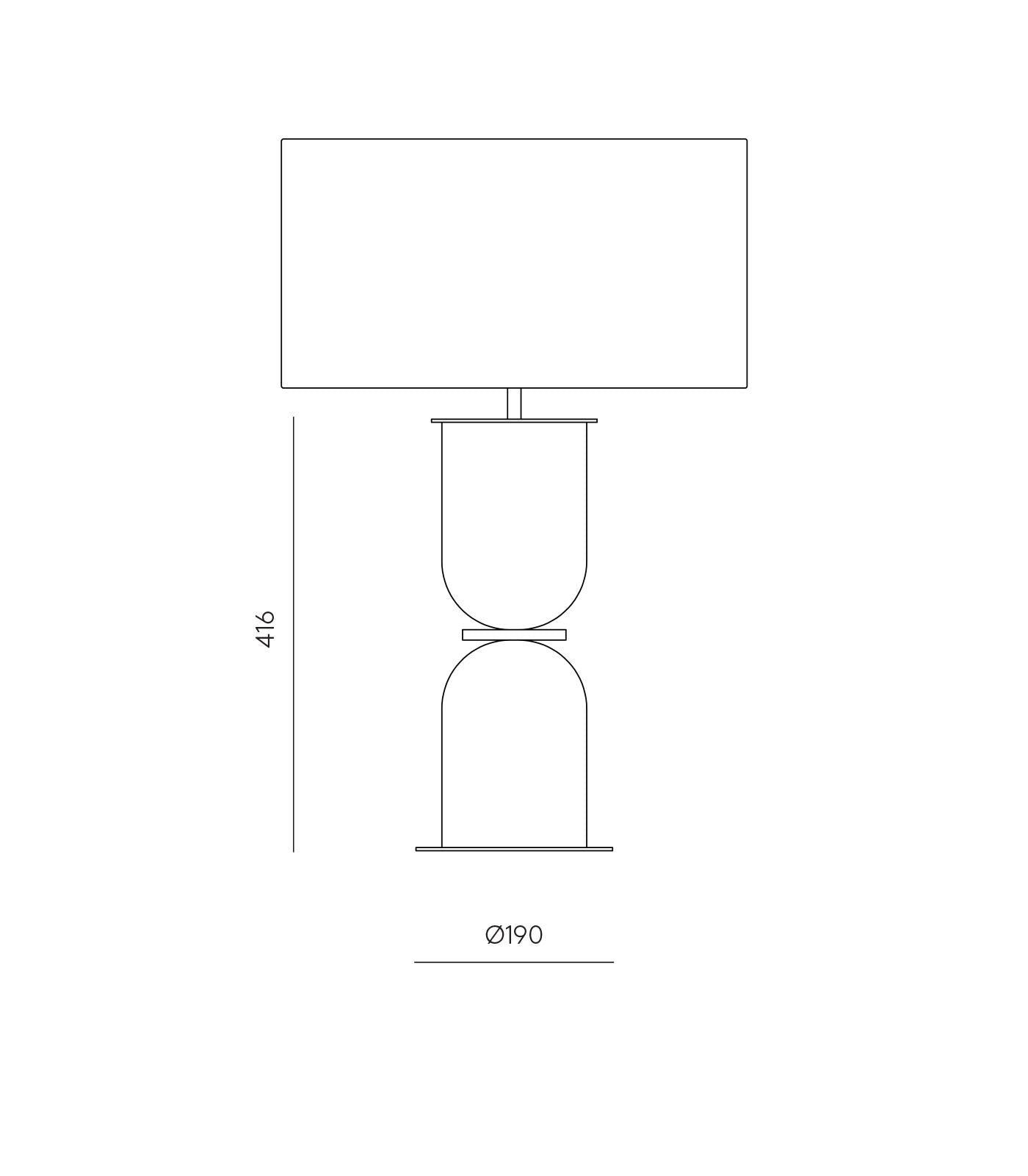 Aromas Copo Table Lamp Matte Brass/ White/ Mole Green/ Vintage Brown - ARO.NAC124/ORO+801011/40