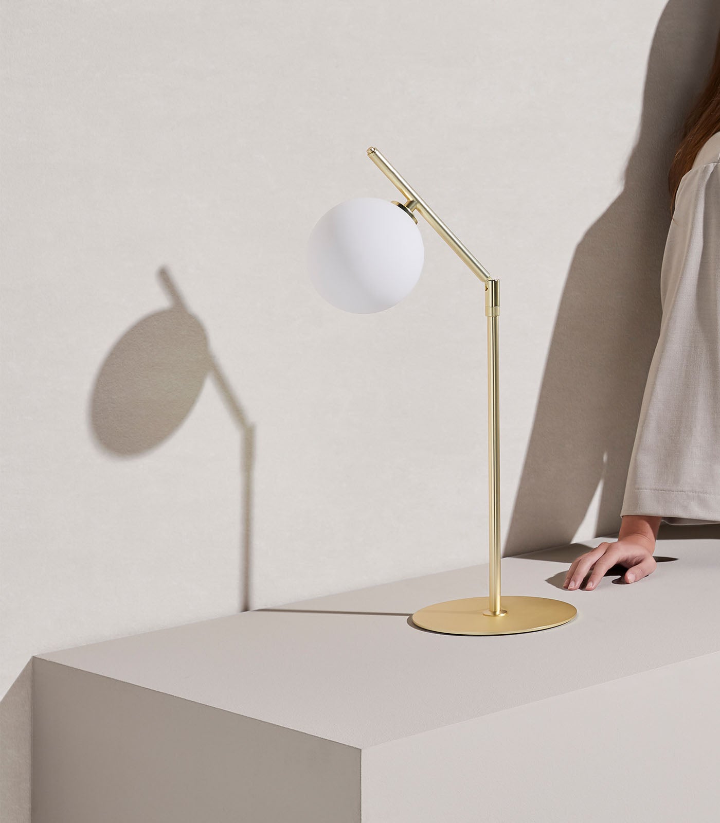 Aromas Endo Table Lamp Matte Brass/ Chrome 5W - ARO.S1156/ORO, ARO.S1156/CHR