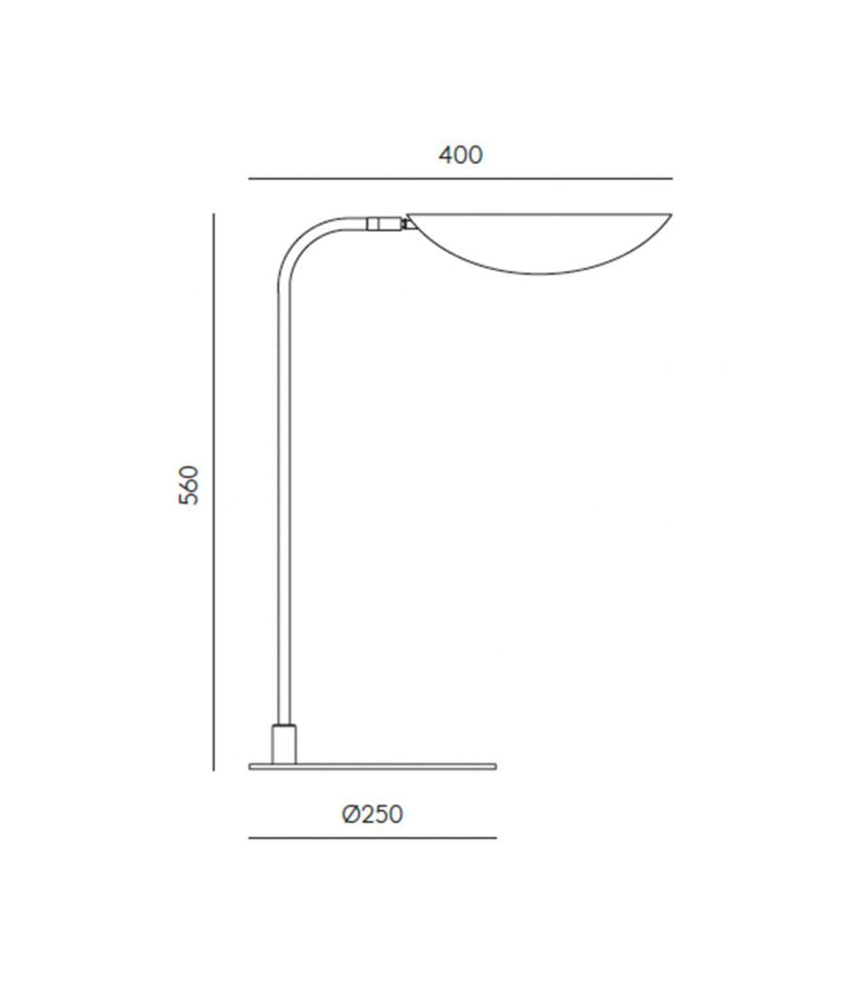 Aromas Ficus Table Lamp Matte Brass - ARO.S1243