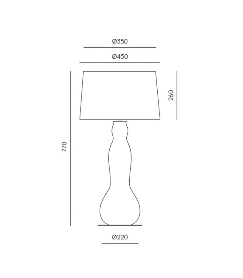 Aromas Melly Table Lamp Matte Brass/Green Leaf - ARO.NAC103/ORO+801011/41