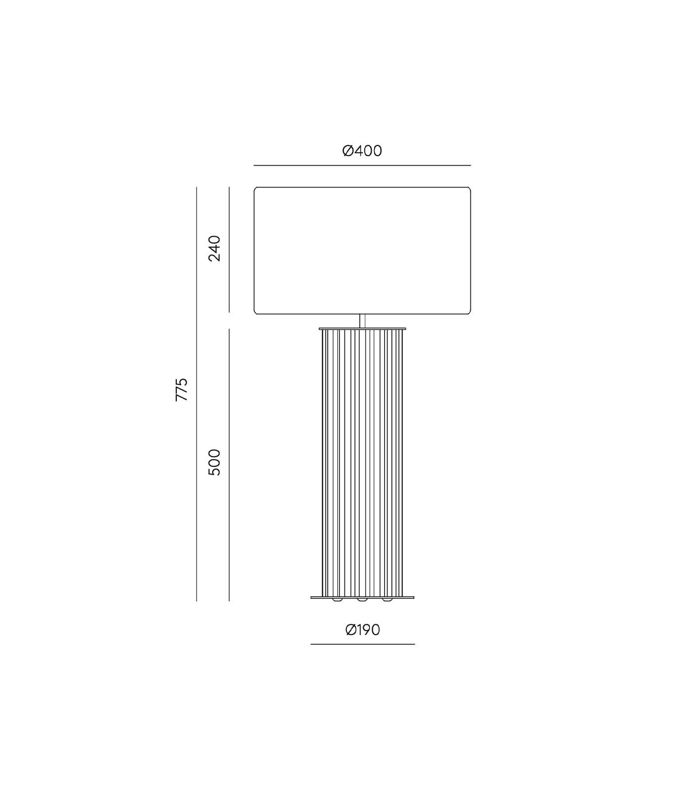 Aromas Onica Table Lamp White - ARO.NAC114/CHR/NCS 2005Y60R+801011/41