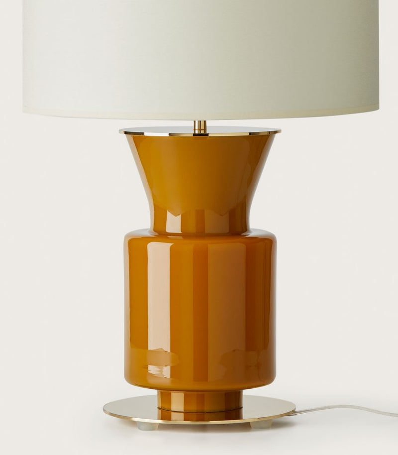 Aromas Ponn Table Lamp Matte Brass/ Honey/ White - ARO.NAC106/ORO/NCS S5040Y10R+801011/36