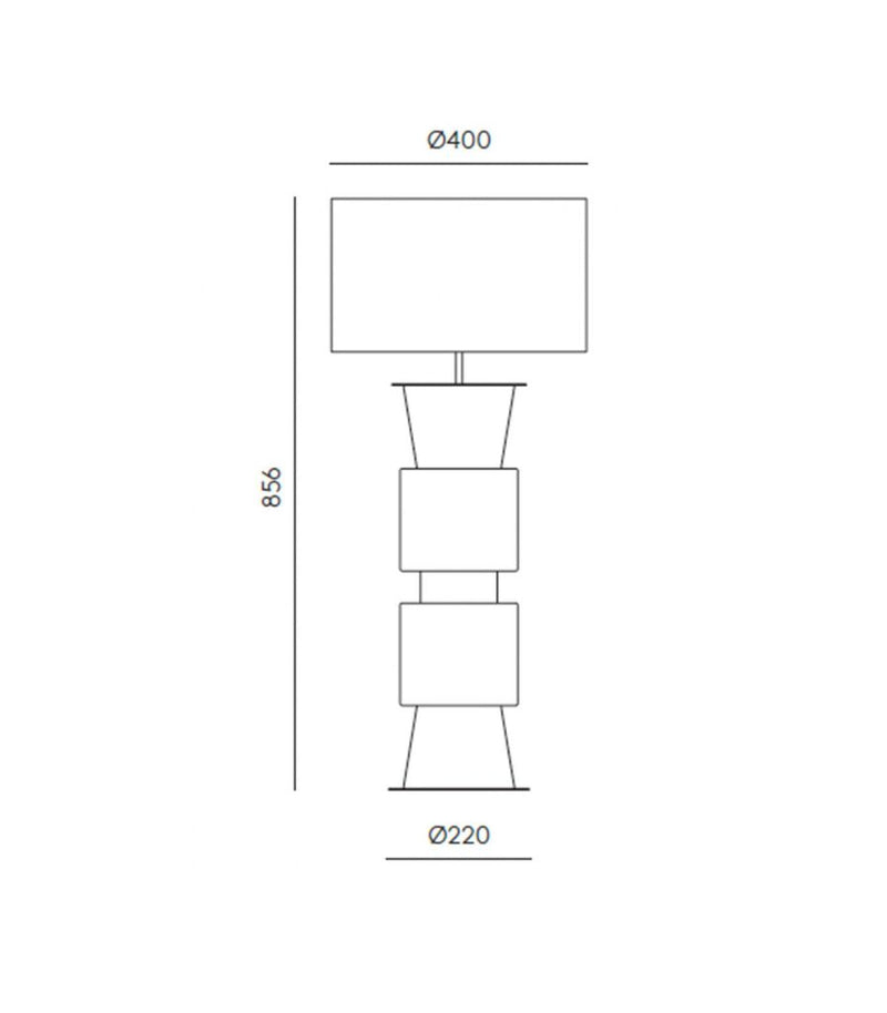 Aromas Ponn Ponn Table Lamp White - ARO.NAC109/ORO/NCS S2206G70Y+NCS S7005G80Y+801011/41