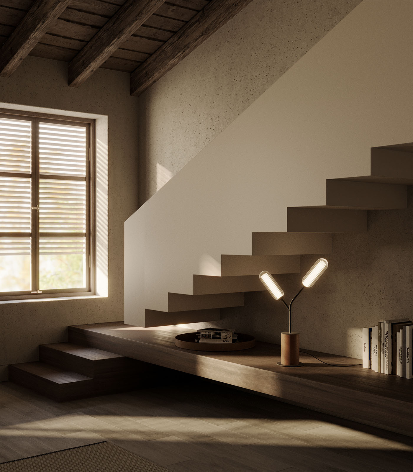 Aromas Lari Table Lamp 2700K Cyber/ Orange/ Dark Brown/ Taupe 9W- ARO.LARI/T