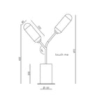 Aromas Lari Table Lamp 2700K Cyber/ Orange/ Dark Brown/ Taupe 9W- ARO.LARI/T