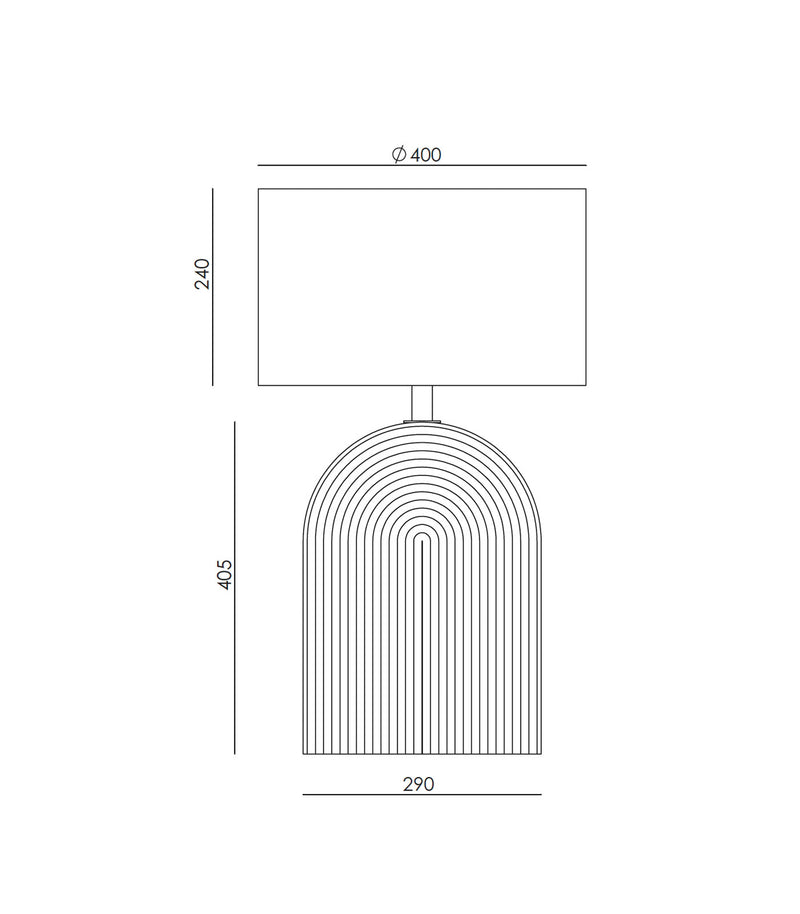 Arromas Lopo Table Lamp Green Leaf/ Matte Brass / Terracotta/Shiny Gold - ARO.LOPO/T