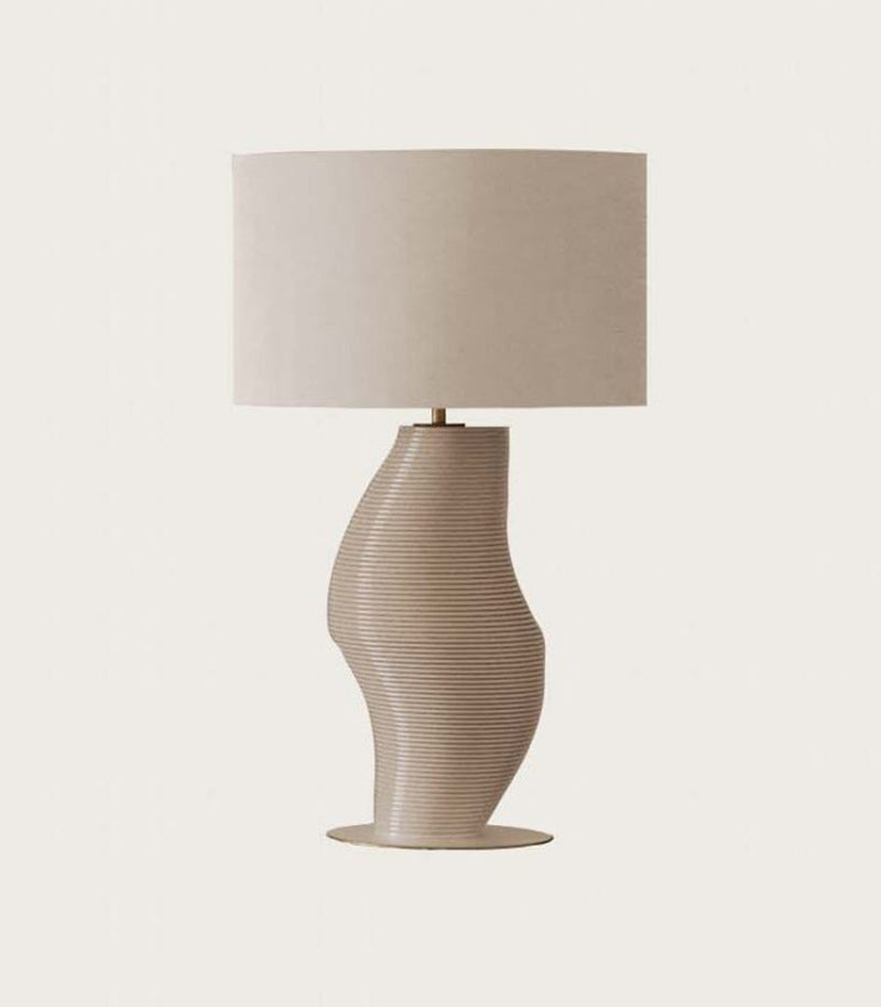 Aromas Luet Table Lamp Matte White/ Nude 60W - ARO.NAC132/BCO/S2010Y50R+801011/40