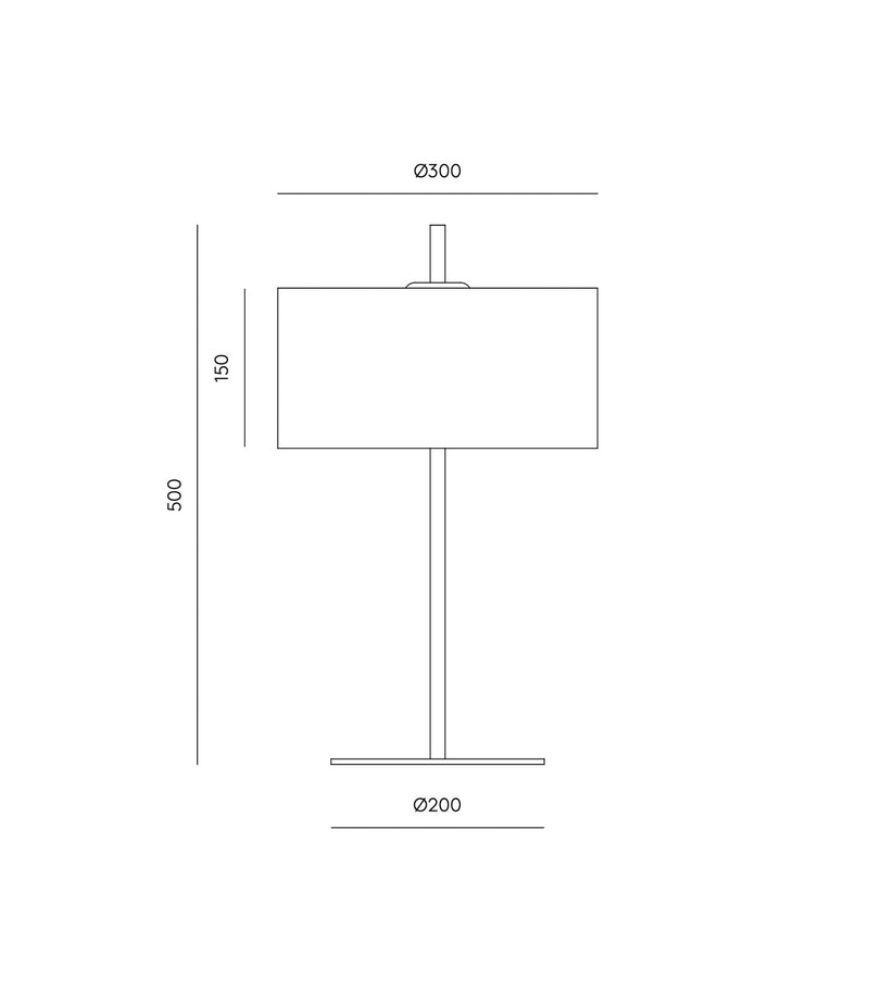 Aromas Mila Table Lamp Chrome/ White/ Matte Brass/ Black - ARO.S1183/CHR, ARO.S1183/ORO