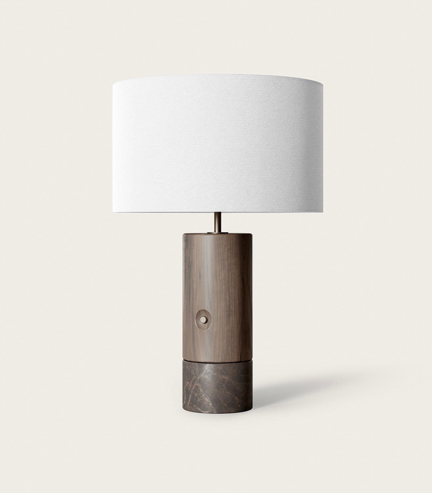 Aromas Sano Table Lamp 2700K Black/ Brown/ Travertine- ARO.SANO/T