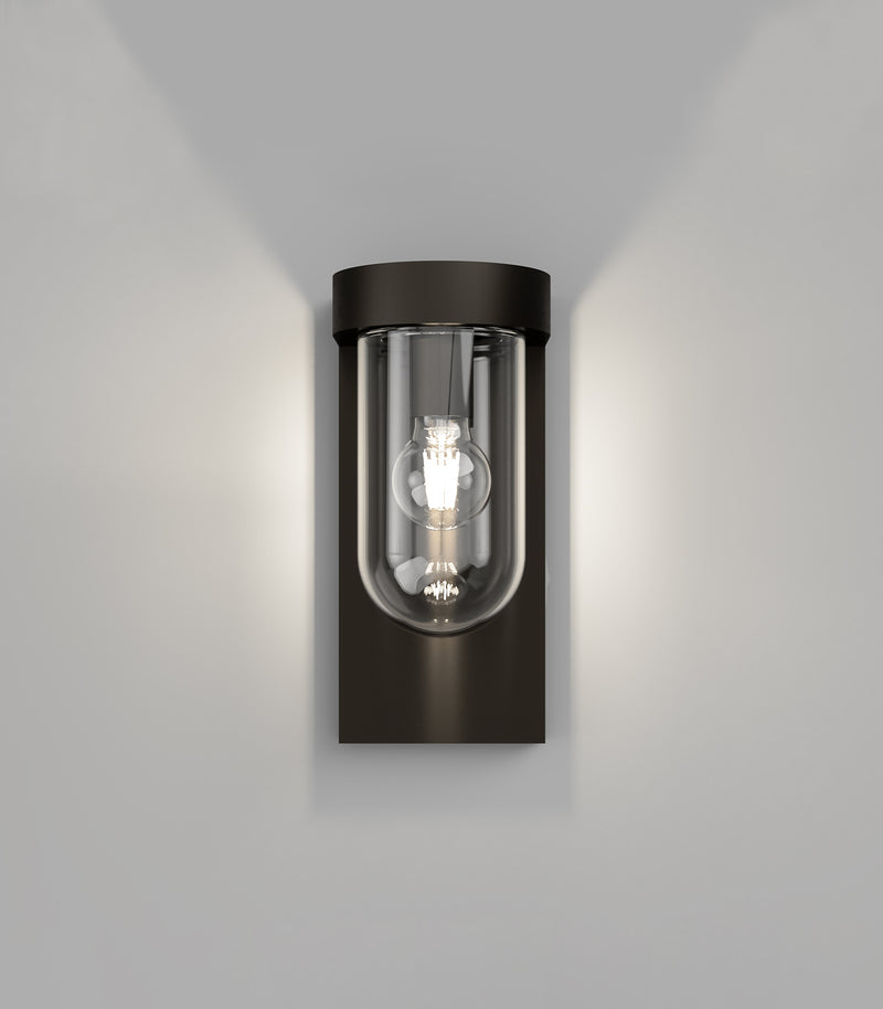 Lighting Republic Tuva Exterior Wall Light White / Clear IP44 - LR.E01.77.ST + LR.E01.77.