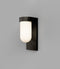 Tuva Outdoor Wall Light White/ Clear Glass Base |Flat/ Round Shade IP44- Lighting Republic