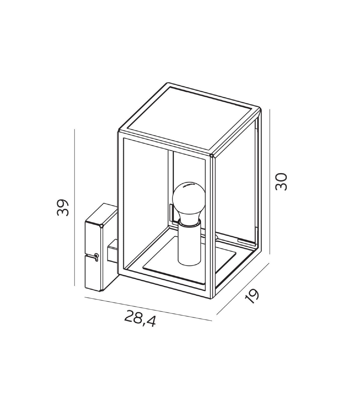 Norlys Lofoten Arm Clear Exterior Wall Lights Black IP44 - NLYS.1943B -Norlys