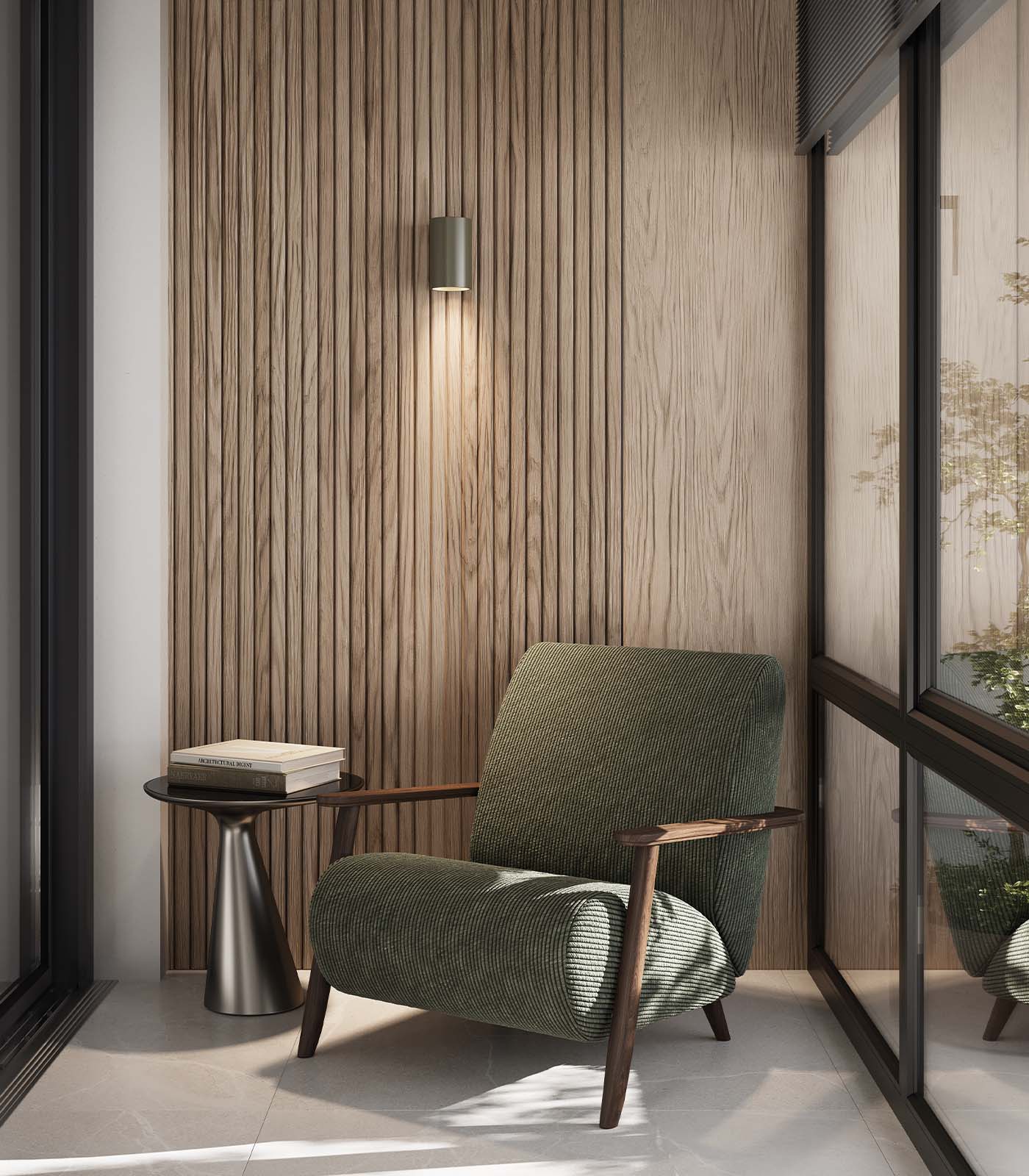 Aromas Calp Interior Wall Lights 3000K Green Leaf/ Vintage Brown - ARO.1168/S7005G80Y, ARO.1168/S5505Y46R