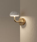 Aromas Dussa Wall Lights 2700K Matte Black/ Travertine/ Matte Brass/ White 9W - ARO.A1307