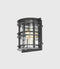 Stockholm Flush Wall Light Black/ Galvanized Steel | Clear/ Frosted  IP54- Norlys