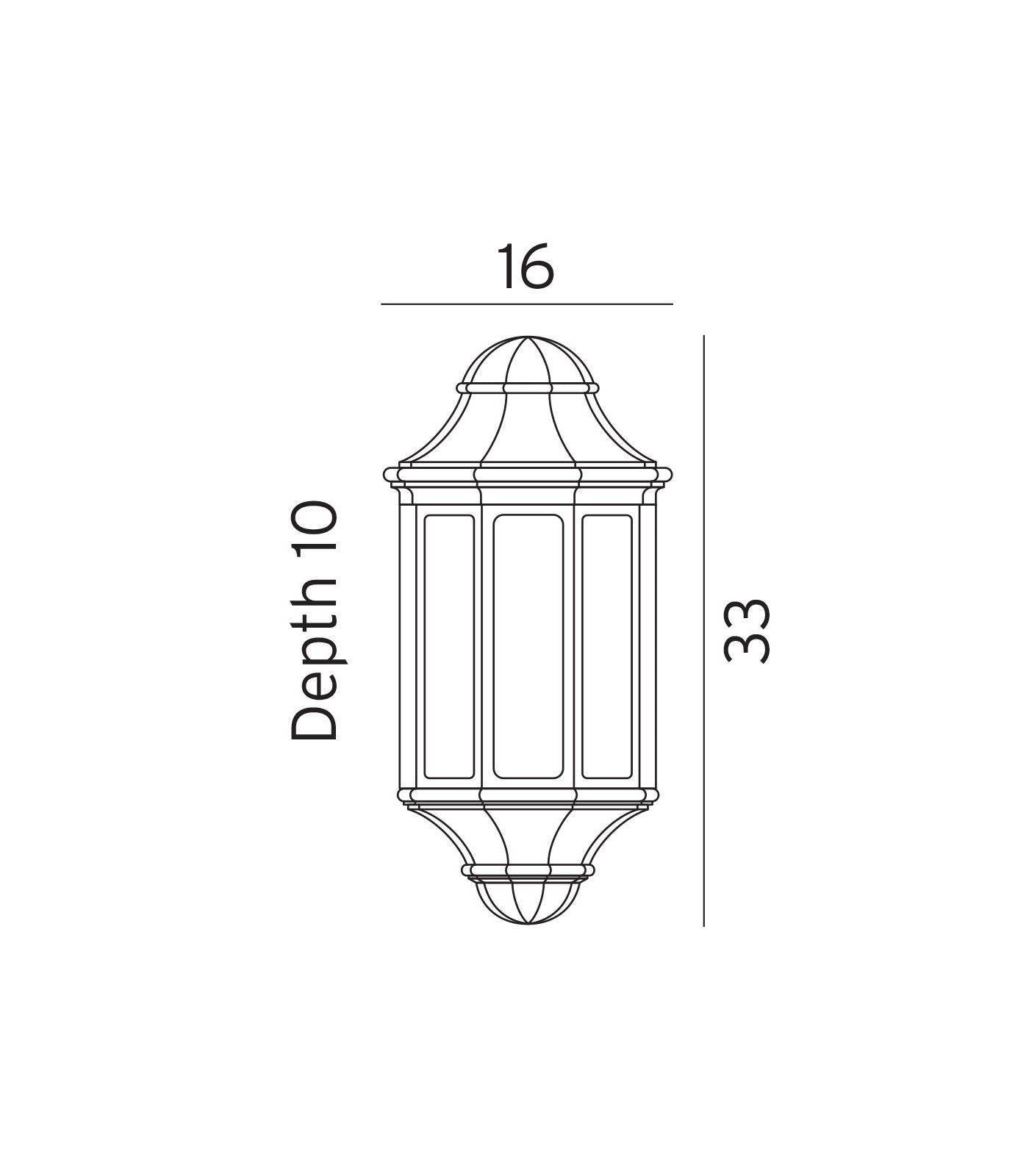 Norlys Genova Mini Exterior Wall Lights Black / White IP54 - NLYS.175B, NLYS.175W - Norlys