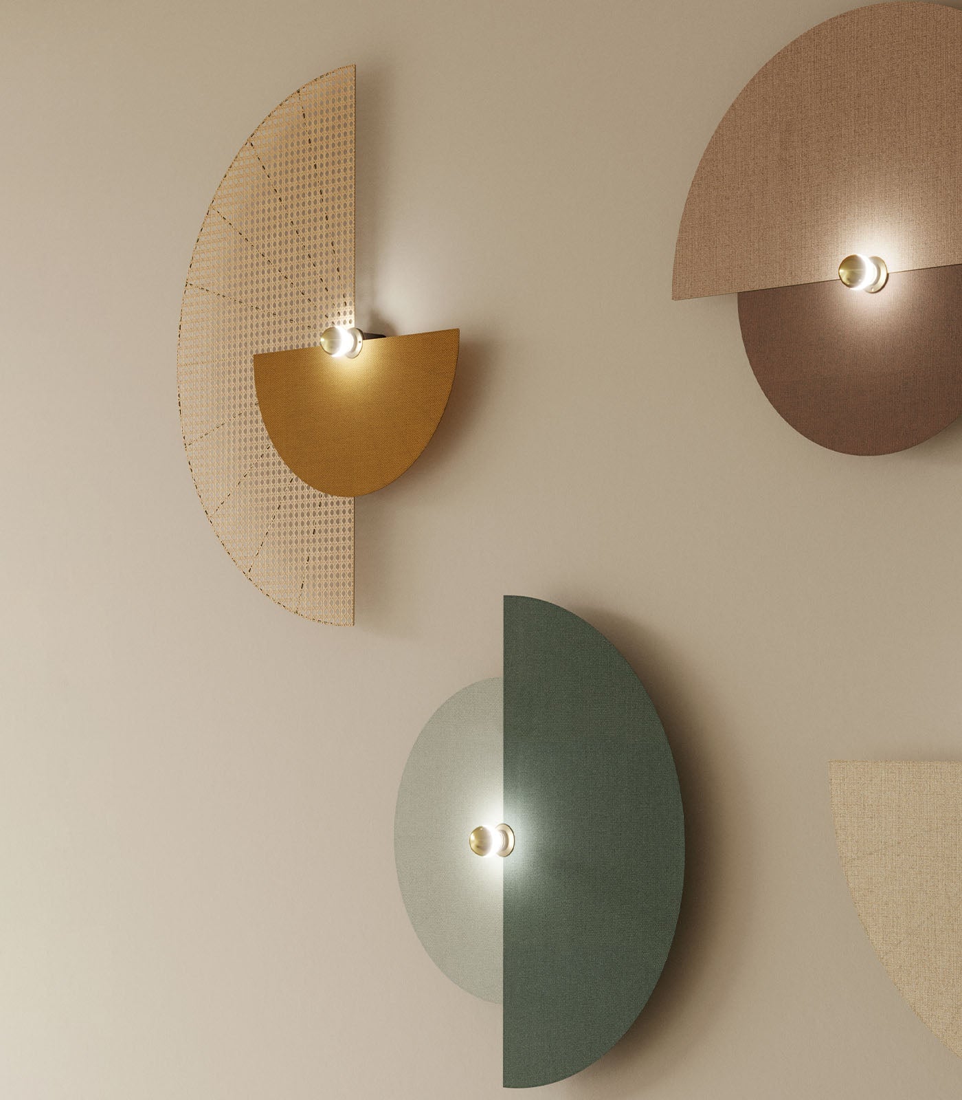 Aromas Ghaban Interior Wall Lights Mineral Red/ Pale Pink/ Petrol Blue/ Opal Violet/ Makeup/ Topo - ARO.GHABAN/W