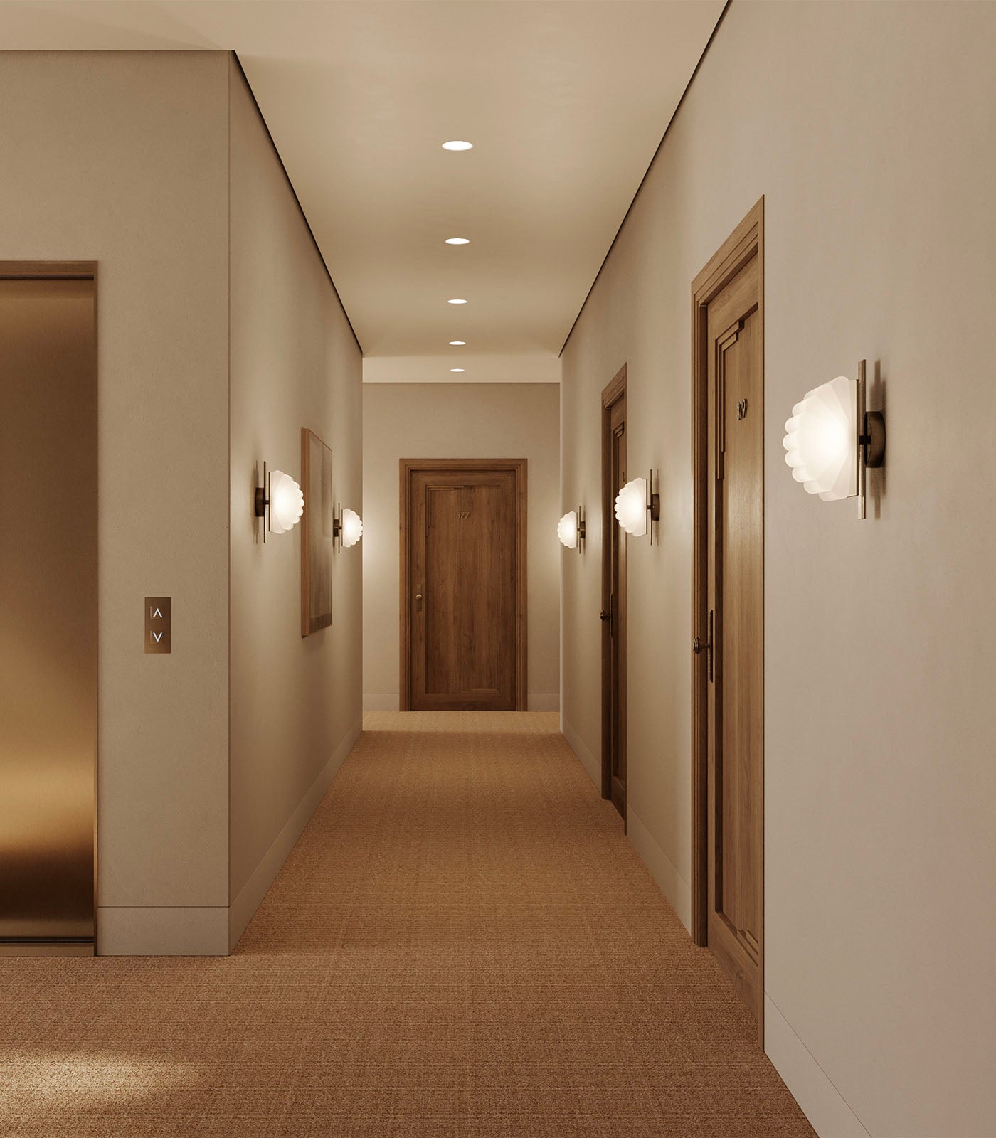 Aromas Gina Interior Wall Lights 2700K Aged Gold/ Matte Black- ARO.A1334/ORO, ARO.A1334/NEG