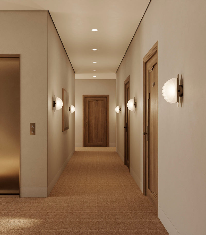 Aromas Gina Interior Wall Lights 2700K Aged Gold/ Matte Black- ARO.A1334/ORO, ARO.A1334/NEG