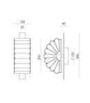 Aromas Gina Interior Wall Lights 2700K Aged Gold/ Matte Black- ARO.A1334/ORO, ARO.A1334/NEG