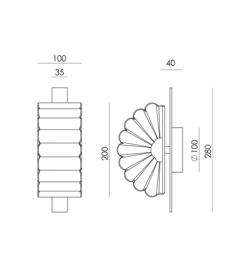 Aromas Gina Interior Wall Lights 2700K Aged Gold/ Matte Black- ARO.A1334/ORO, ARO.A1334/NEG