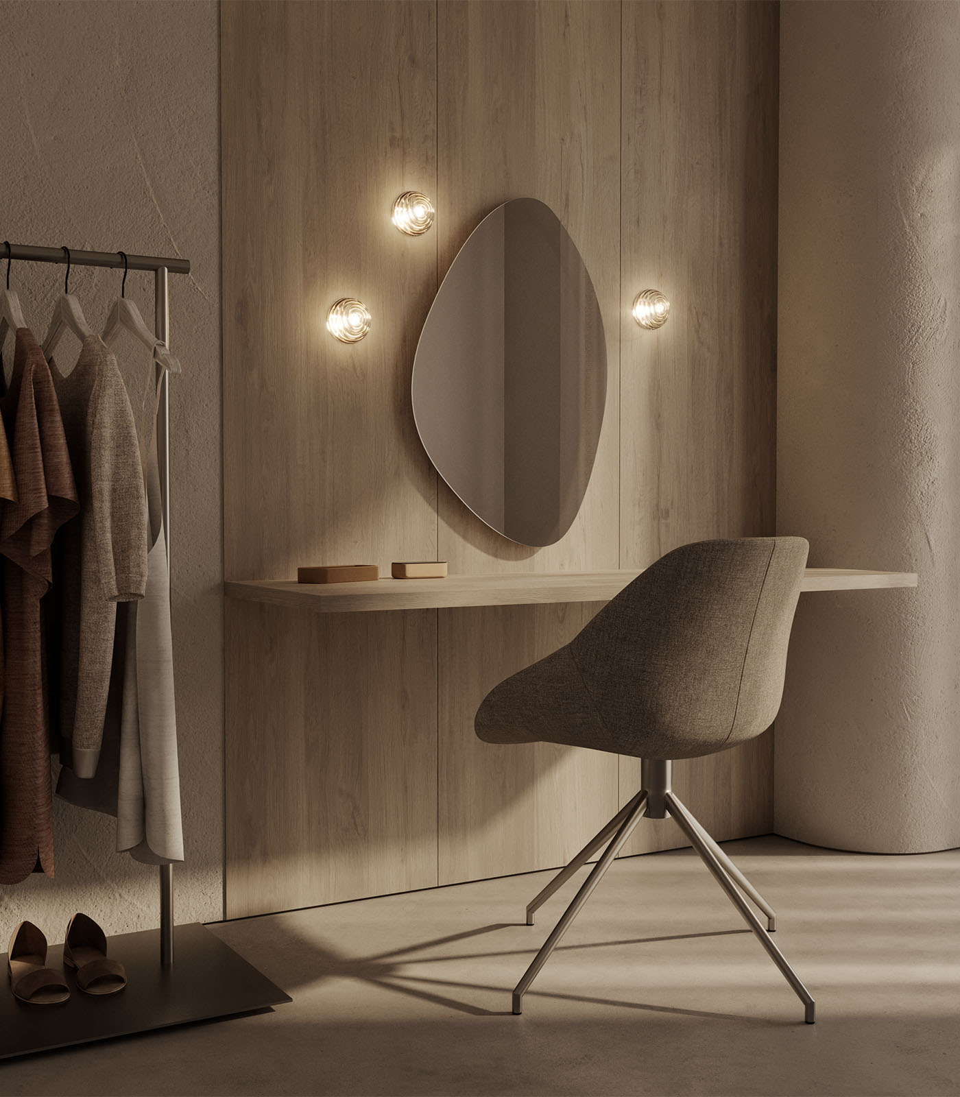 Aromas Hado Interior Wall Lights 2700K Aged Gold- ARO.T1331