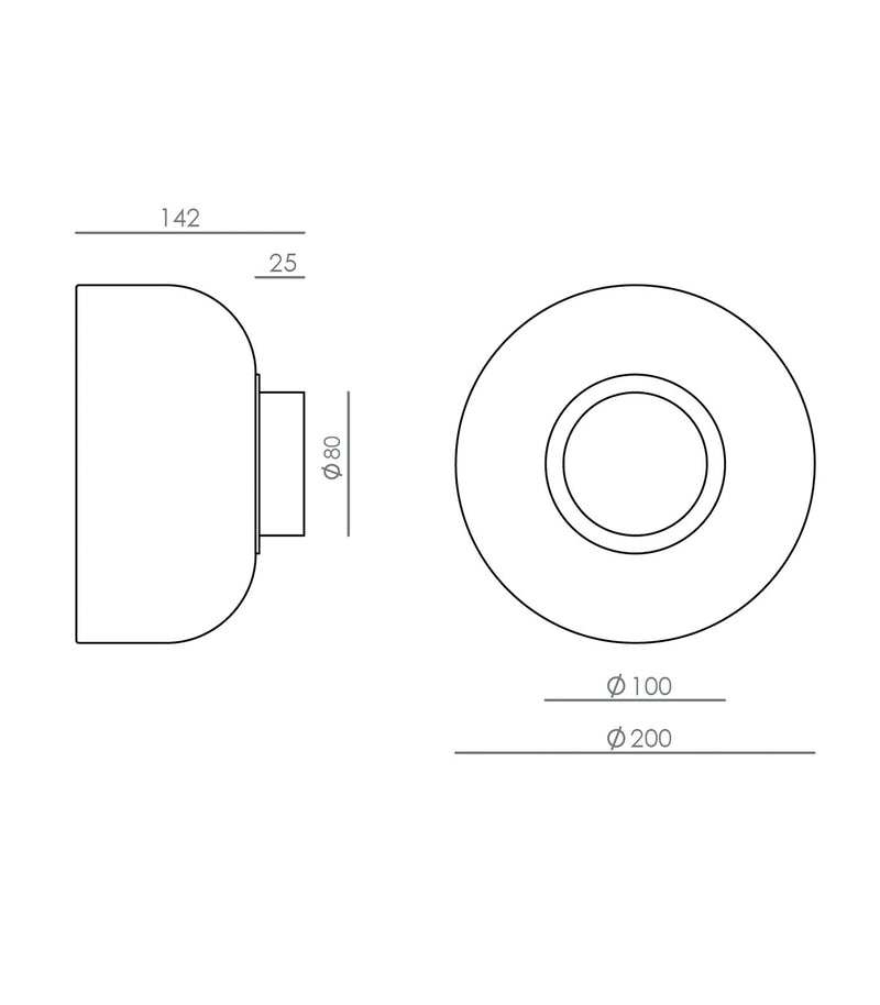 Aromas Ipon Interior Wall Lights 2700K Matte Black/ Aged Gold 10W - ARO.A1316/NEG, ARO.A1316/ORO