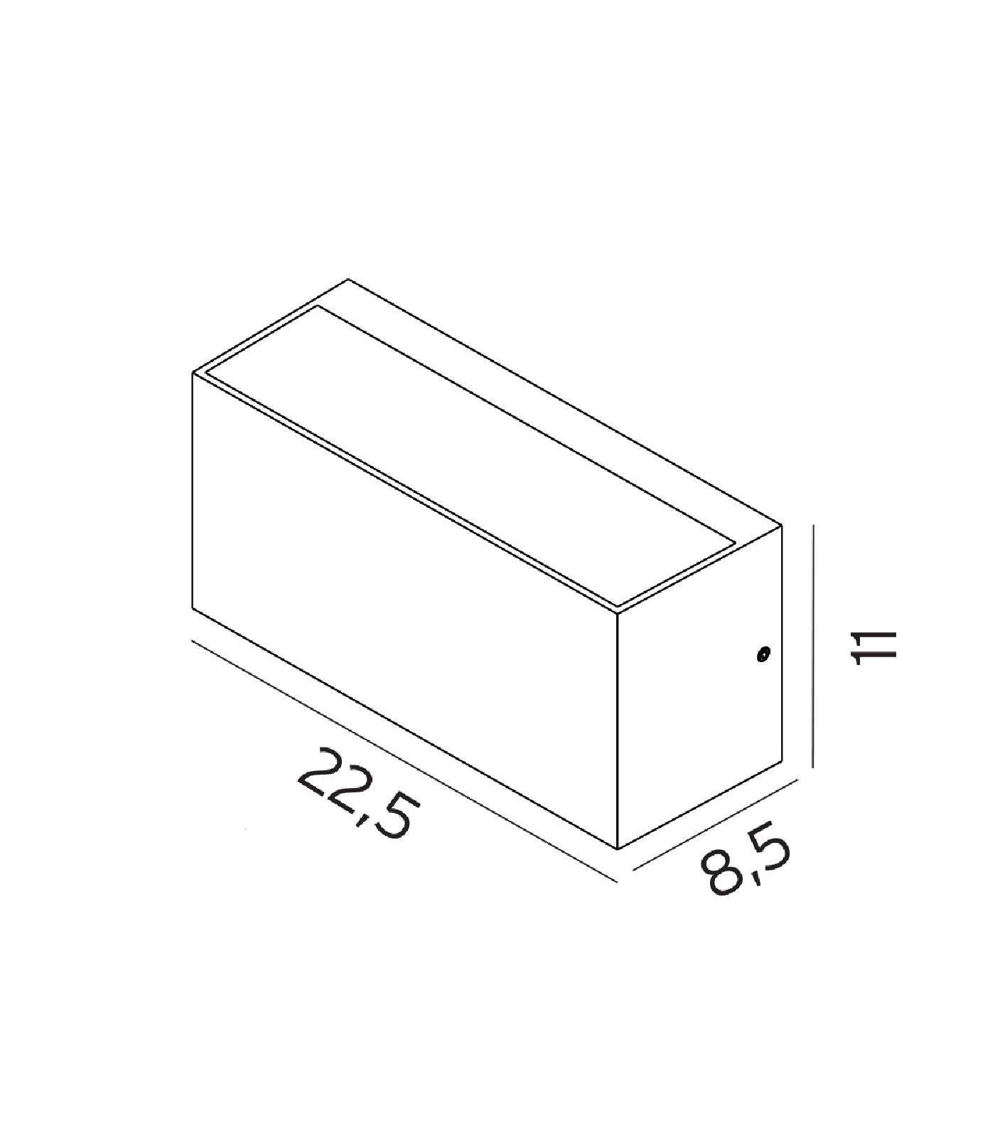 Norlys Asker Up/Down Exterior Wall Lights Aluminium / Graphite / Black / White IP65 - NLYS.1513, NLYS.1514 - Norlys