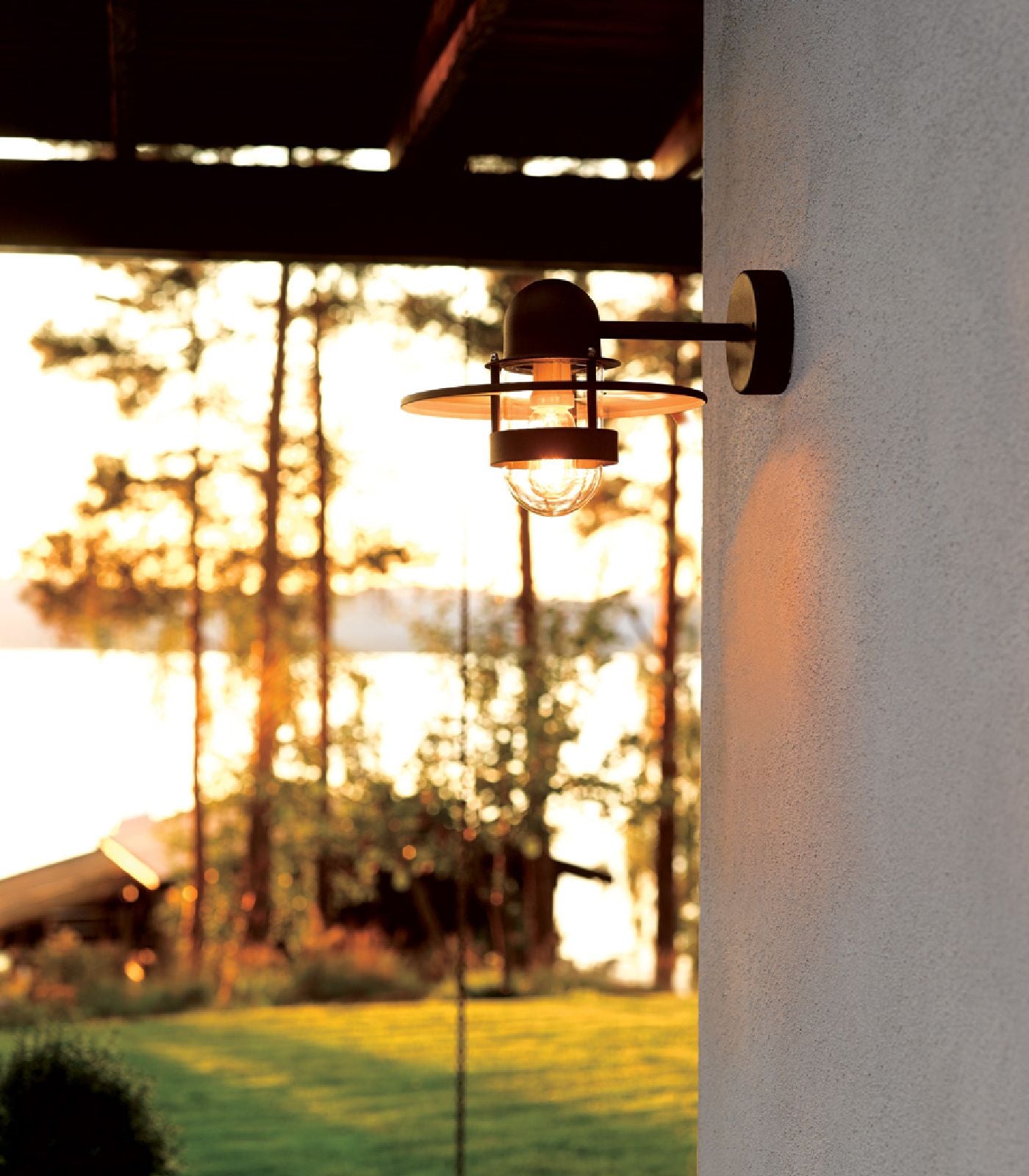 Norlys Bergen Exterior Wall Lights Black / Galvanized Steel IP55 - NLYS.270B, NLYS.270GA